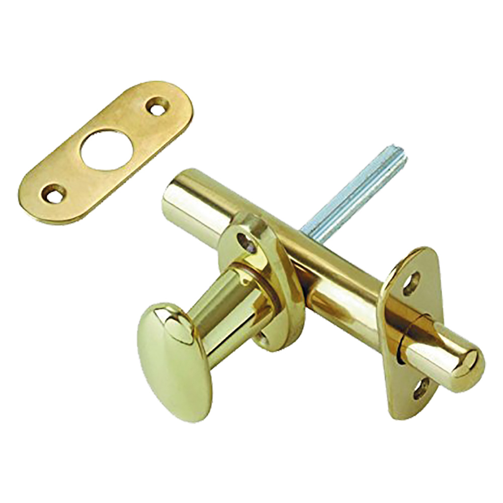 Pomolo ovale con catenaccio frontale mm 80  – finitura cromo satinato Biennebi