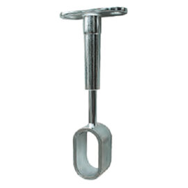 Reggitubo centrale per tubo ovale mm 15 x 30 - finitura cromata Senza marca