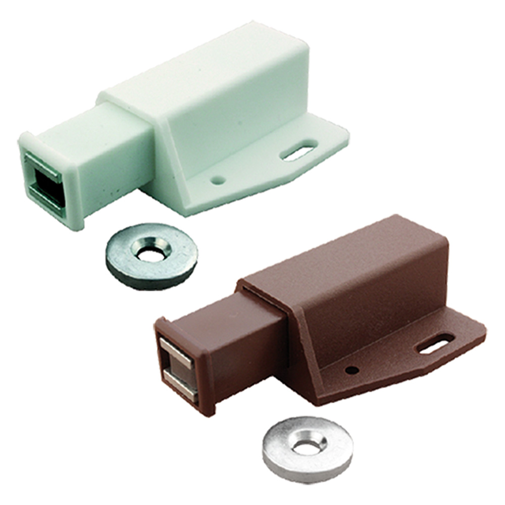 Chiusura magnetica ‘automatica’ mm 46 x  40 bianco Senza marca