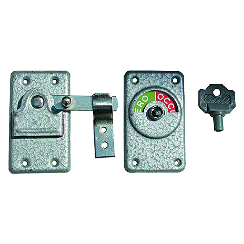 Catenaccio ‘libero/occupato’ in acciaio verniciato Ibfm