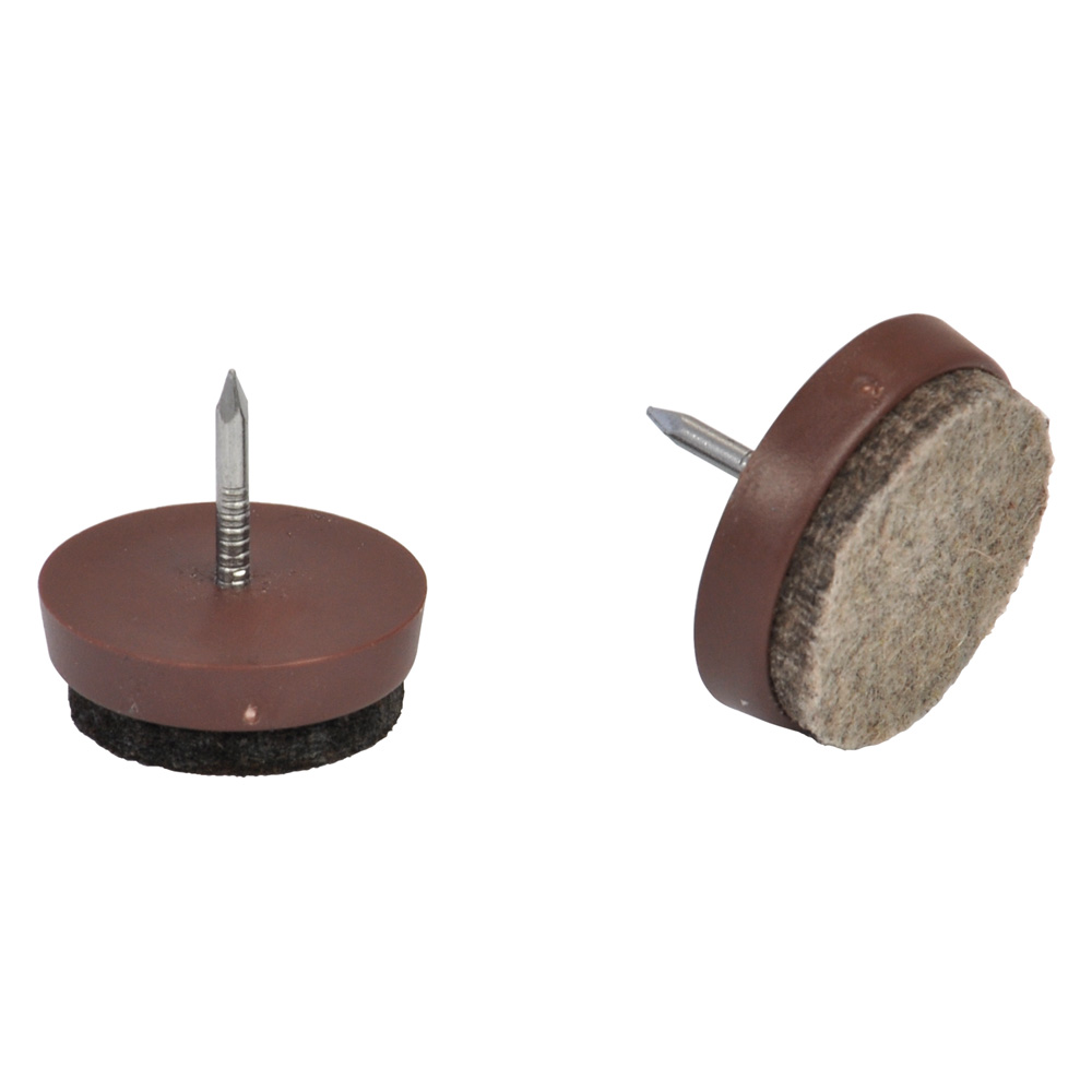 Scivoli per mobili con feltrino mm 26 – colore marrone Senza marca