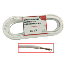 Cavetto stendibiancheria 'bianco l' ø 5 x mt 20 Senza marca