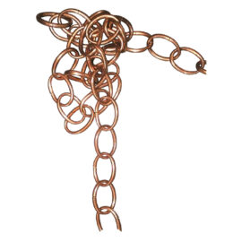 Catena ornamentale ovale 30 mt - bronzata Aref