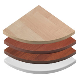 Mensola in truciolare ad angolo 'ecopan angolo' 50 x 50 x 1,8 - bianca Senza marca