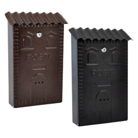 Cassetta postale cm 25 x 9,5 x h 37 - bronzata / marrone Mille
