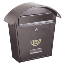 Cassetta postale porta rivista serie 'chalet' verniciata grigio ghisa Alubox