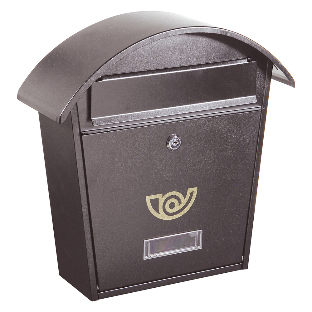 Cassetta postale porta rivista serie ‘chalet’ verniciata grigio ghisa Alubox