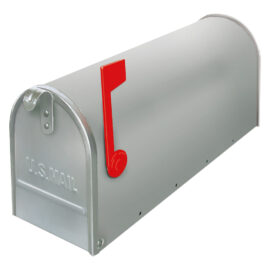 Cassetta postale porta rivista serie 'topolino' verniciata argento Alubox