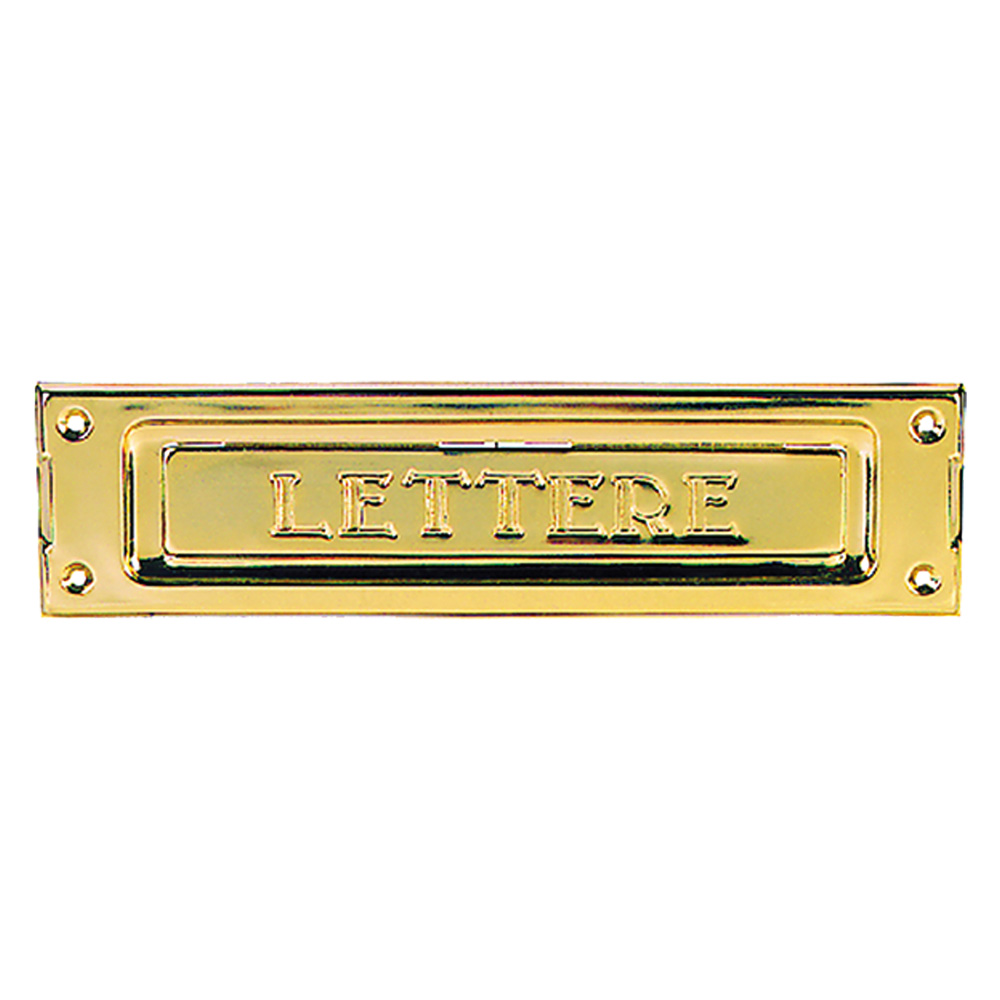 Buca per lettere in ottone lucido Senza marca