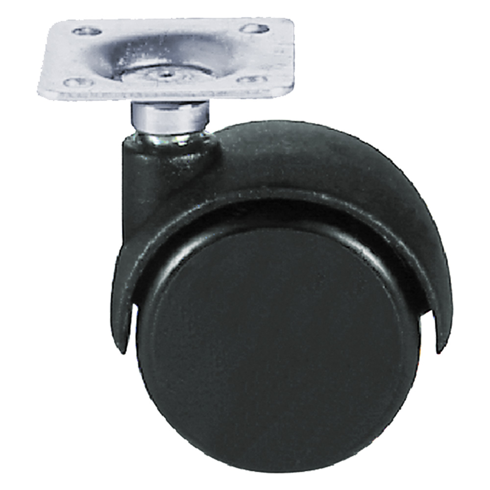 Ruota per mobili doppia ø 30 pz 4 – piastra mm 28 x 28 Senza marca