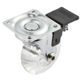 Ruota per mobili trasparente con freno ø 50 Senza marca