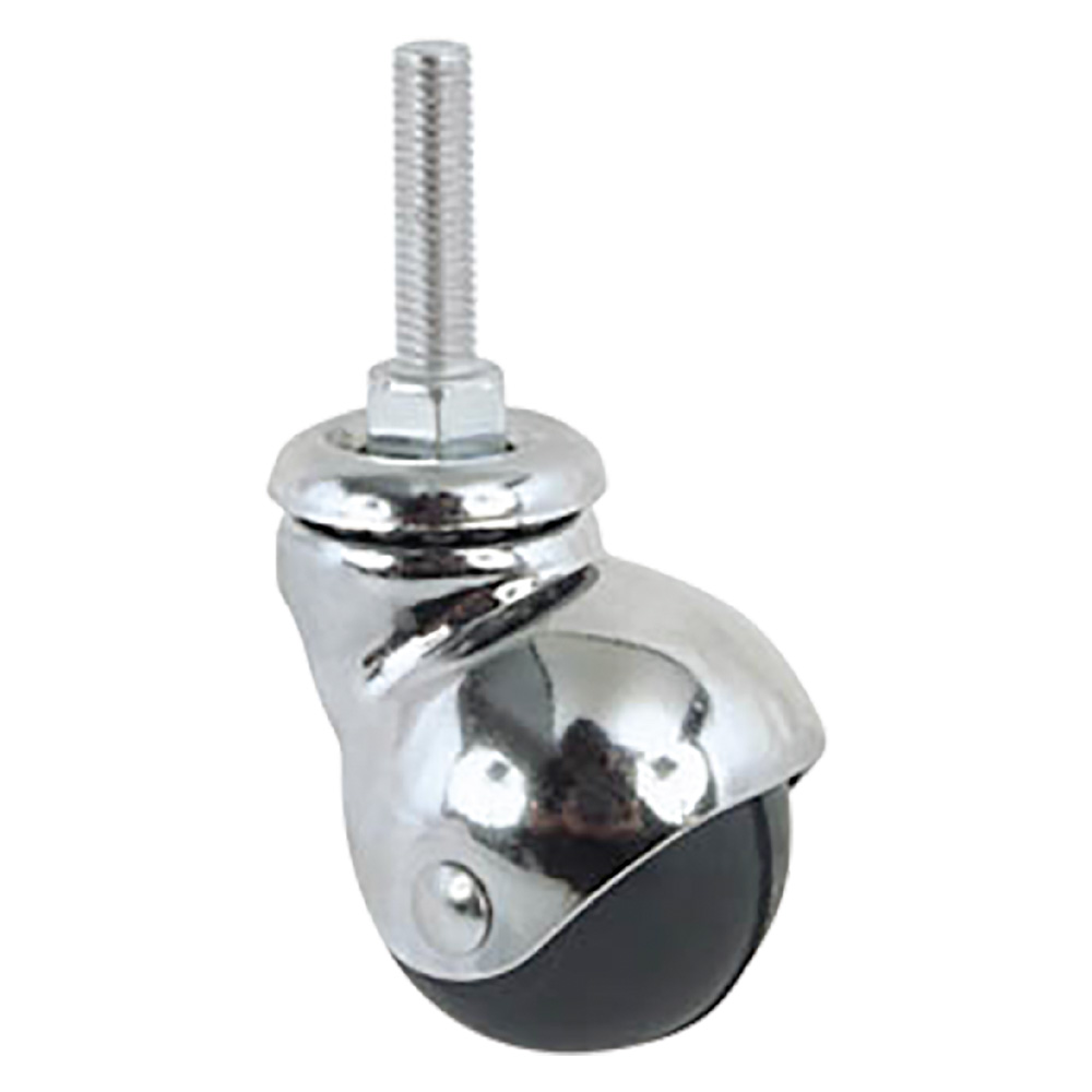 Ruota per mobili art.165/b ø 30 – perno mm 8 x 15 – nera Avo