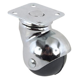 Ruota per mobili art.165 ø 30 piastra mm 40 x 40 Avo