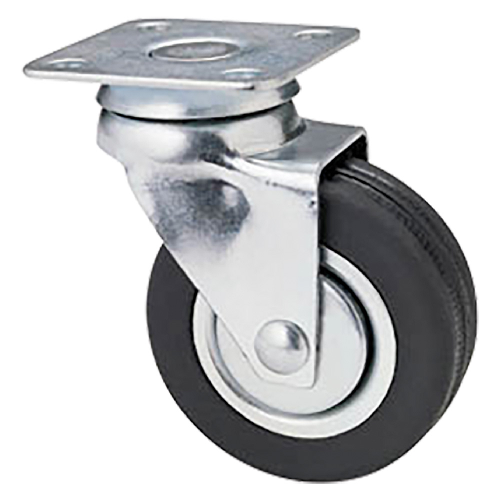 Ruota per mobili art.160 ø 50 piastra mm 40 x 40 Avo