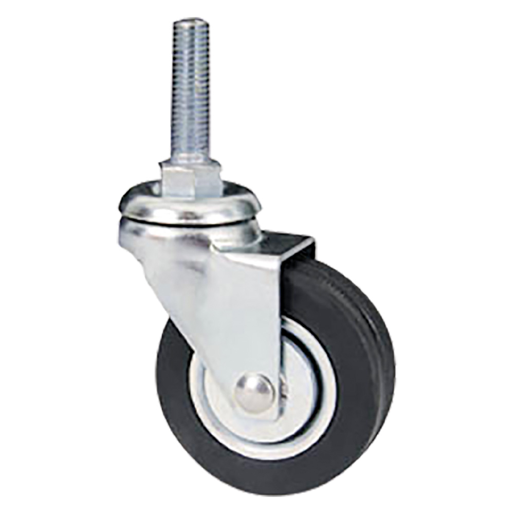 Ruota per mobili art. 160/b ø 60 – perno mm 10 x 20 – nera Avo