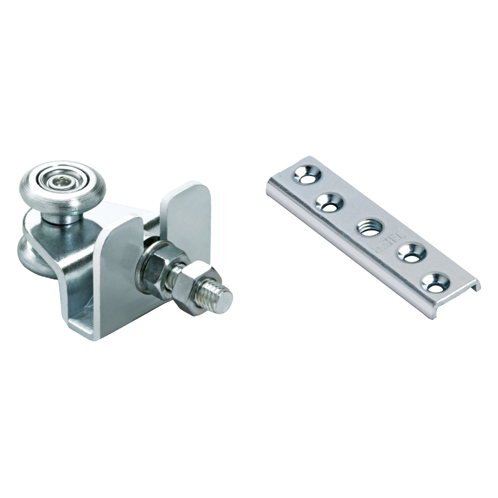 Carrello a 2 cuscinetti con piastra art.38/24+42 ø  mm 24 – 8 ma Comunello