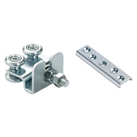 Carrello a 4 cuscinetti con piastra art.40/24+42 ø mm 24 - 10 ma Comunello