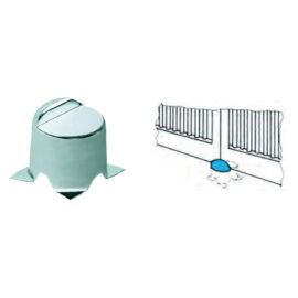 Arresto per cancelli a battente art.170 in acciaio zincato Comunello