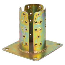 Supporto per pilastri tondi art.922 Ø mm 122 - base 150 x 150 Aldeghi luigi