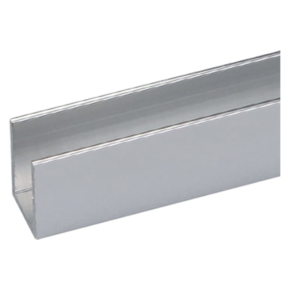 Profilo per fai da te tipo ‘u’ mm 10 x 10 x 1 – mt 1 argento bril. Uniko