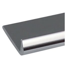 Profilo per fai da te tipo 'unghietta' mm 18 x 1 - mt 2 argento brillante Uniko