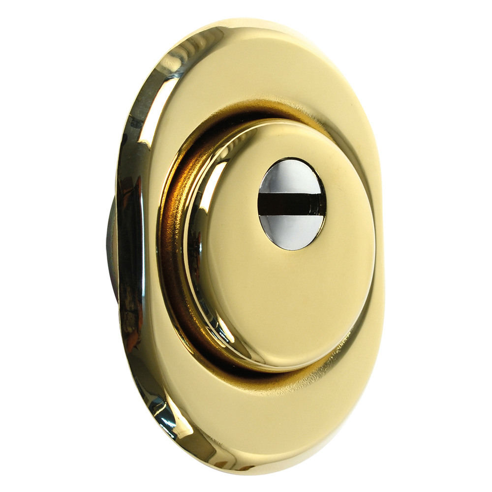 Defender antitrapano regolabile per serrature h.14/25 mm – Ø mm. 50 cromo satin. Senza marca