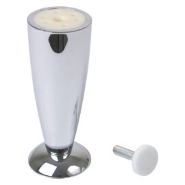 Piedino per mobili regolabile conico h.mm 120 - cromo Senza marca