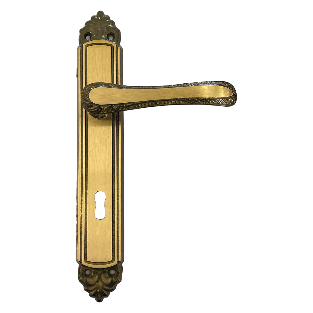 Maniglia ‘giglio’ con placca q 8 x  70 Senza marca