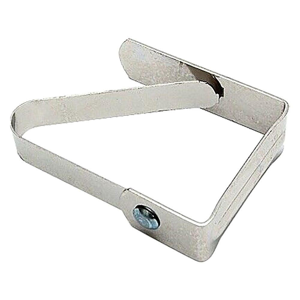 Fermatovaglia a molla mm 40 x 55 bianco – blister 4 pz Senza marca