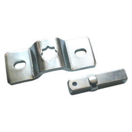 Supporto fissaggio per motore tapparelle completo di perno quadro Aprimatic