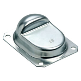 Arresto per cancelli a battente art. 166  tipo piccolo - mm 120 x 100 - h.42 Comunello