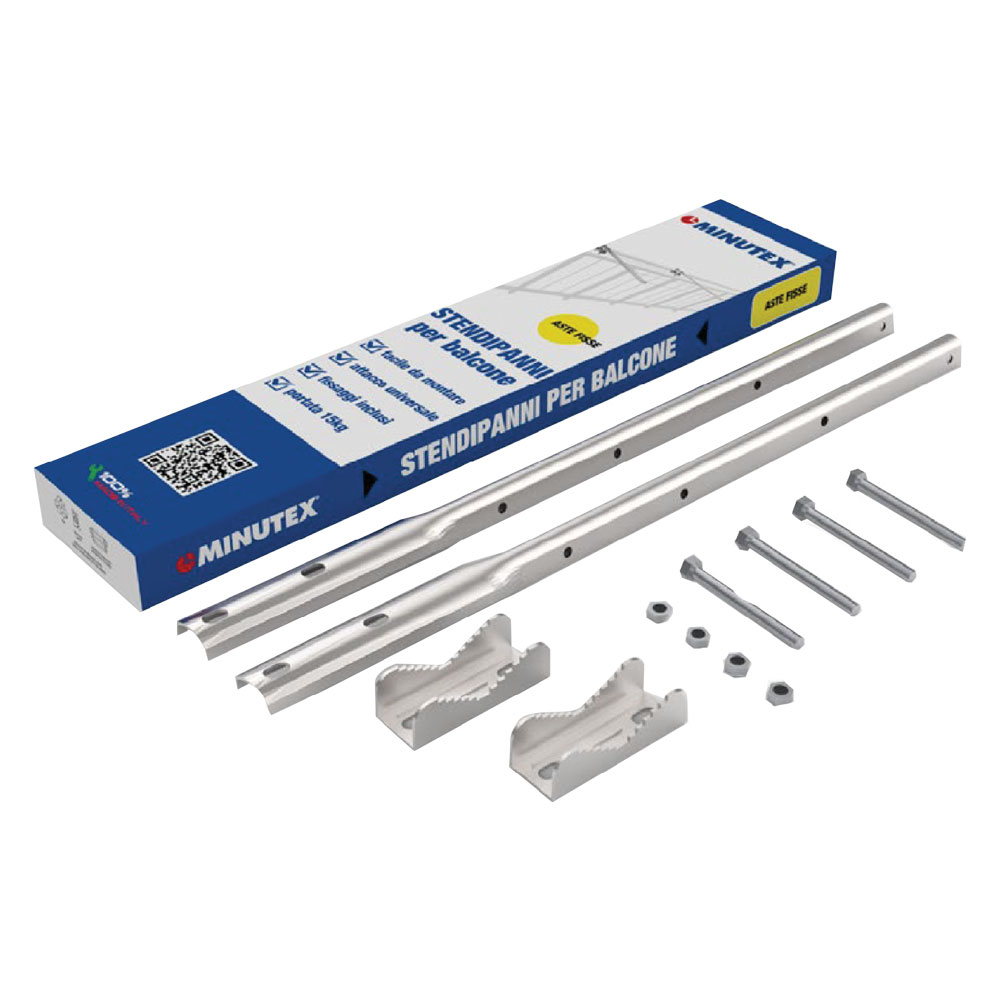 Stendibiancheria fisso per balcone inox Senza marca