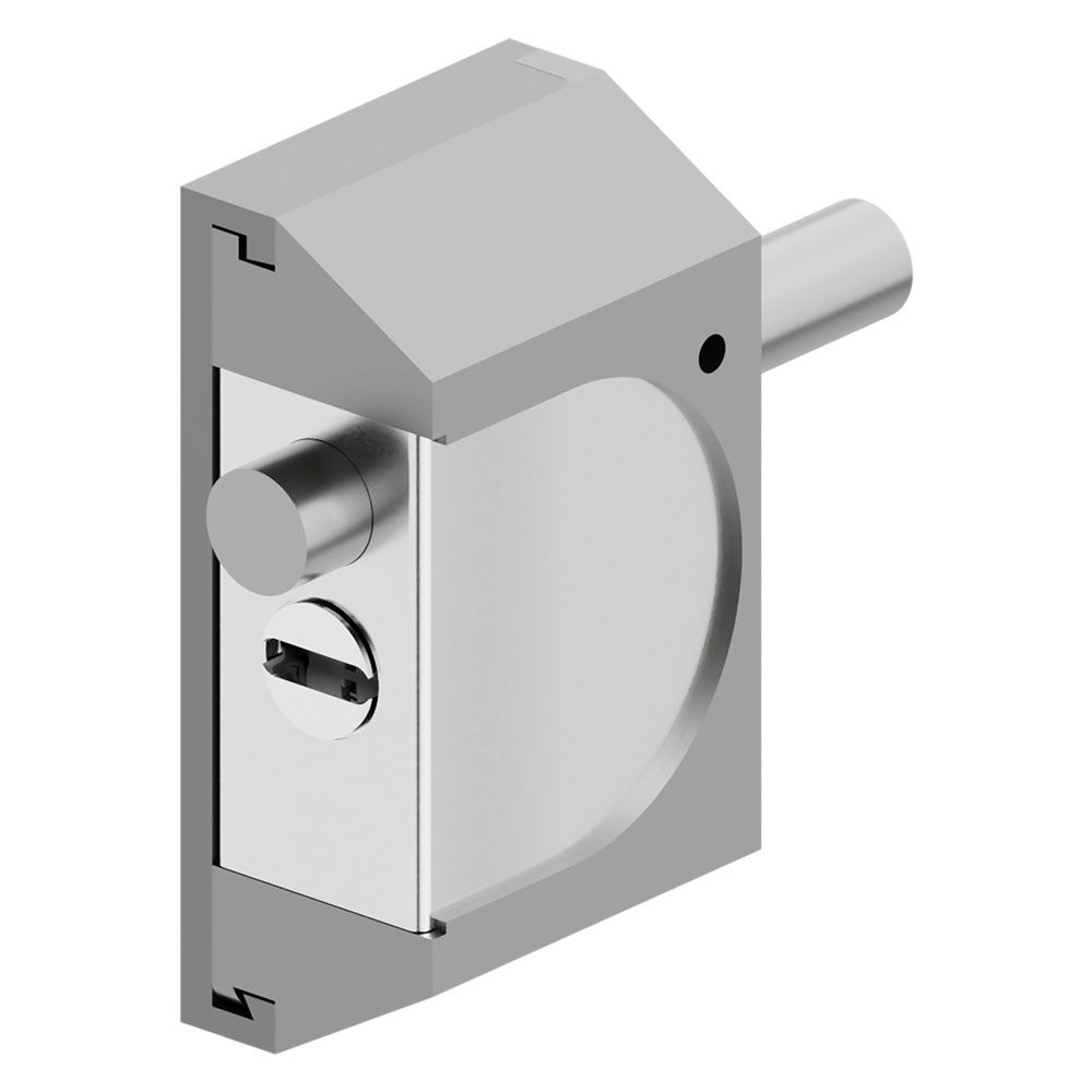 Chiusura di sicurezza per serrande ‘rif06’ alluminio silver Disec