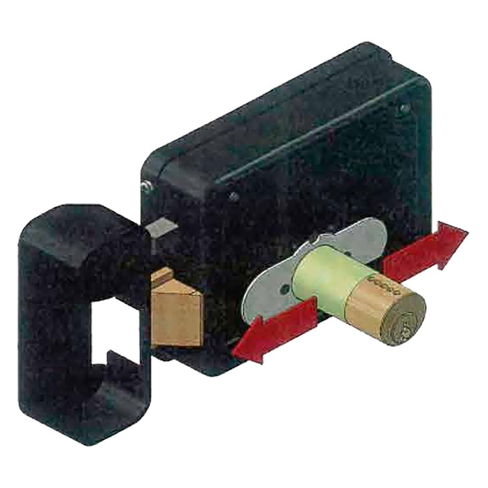 Serratura elettrica da applicare per ferro art. 2449 destra – verniciata antracite Ff