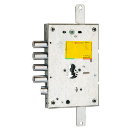 Serratura da applicare triplice per porte blindate '265' interasse pistoni 28 mm - e63 sx Securemme