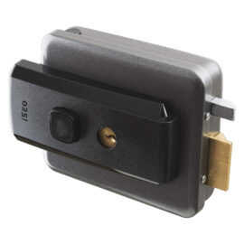 Serratura elettrica da applicare per legno art. 52n ambidestra - e50-60-70-80 Iseo