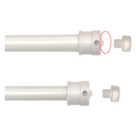 Stanghetta a molla 'only one' universale cm. 27/36 - bianca Senza marca