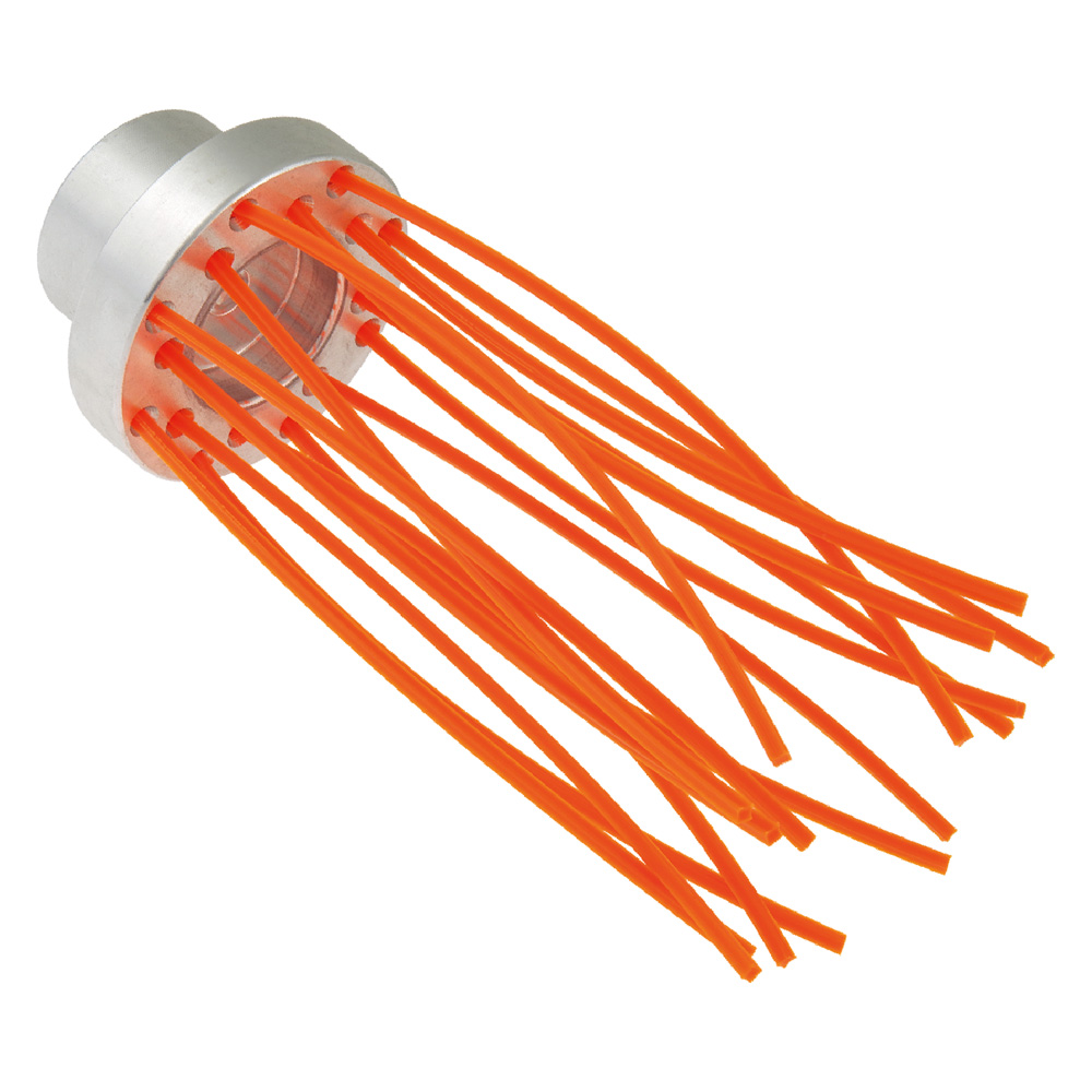 Spazzola multifilo supporto alluminio ‘brush’ 16 fili – Ø 80 mm Senza marca