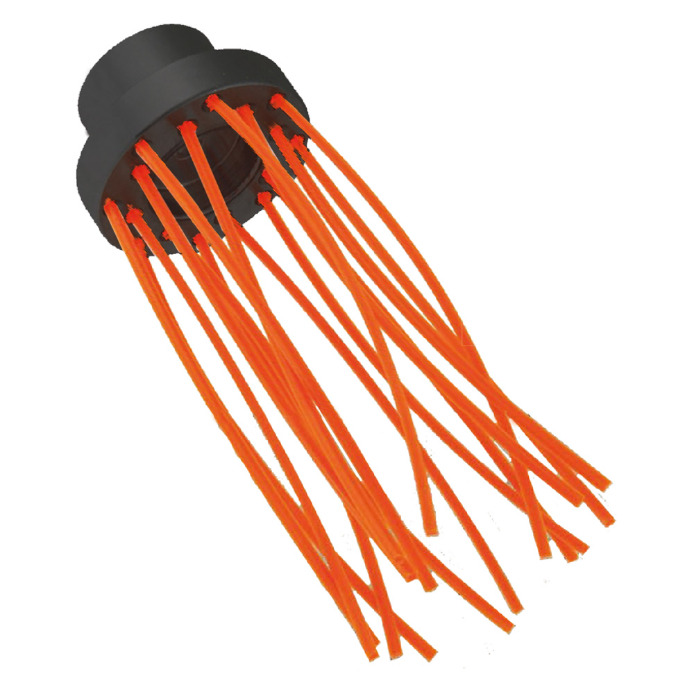 Spazzola multifilo supporto polimero ‘brush pa’ 16 fili – Ø 80 mm Senza marca