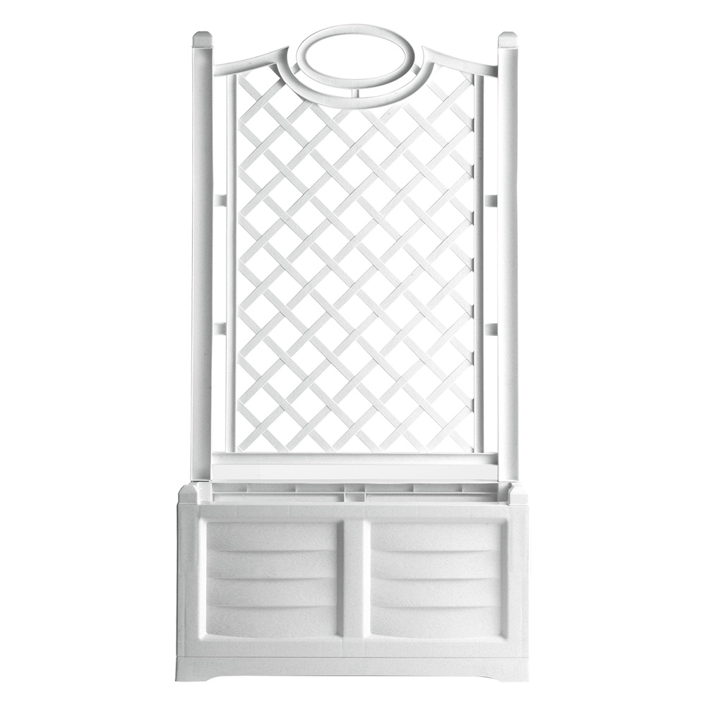 Fioriera pvc rettangolare ‘separe” colore bianco Bama