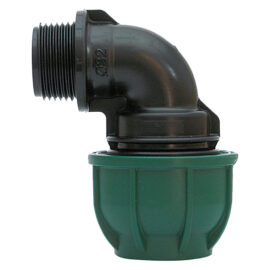 Gomito a 90° con derivazione maschio Ø 25 x 3/4 - pn 12,5 Irritec