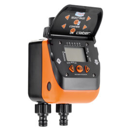 Centralina per irrigazione da rubinetto 'aquauno duplo evolution art. 8410 - 3 programmi per linea Claber