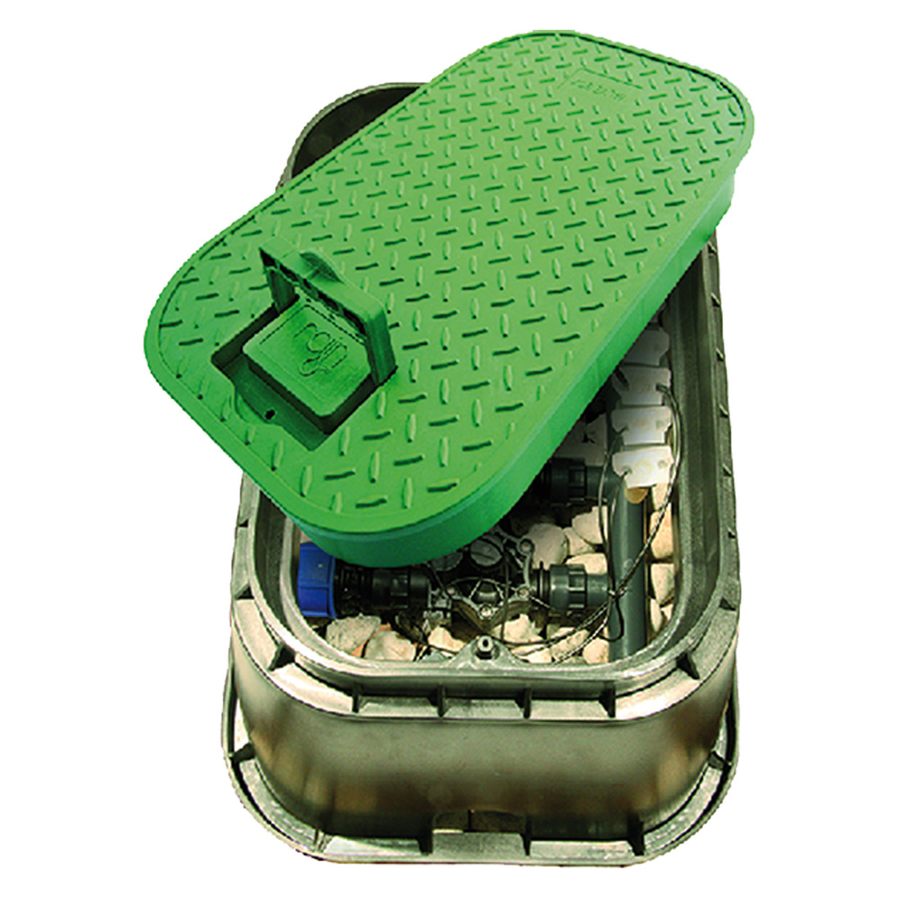 Pozzetto rettangolare con coperchio base cm 31,9 x 40 x h 21,7 – coperchio 22,8 x 31 Rain