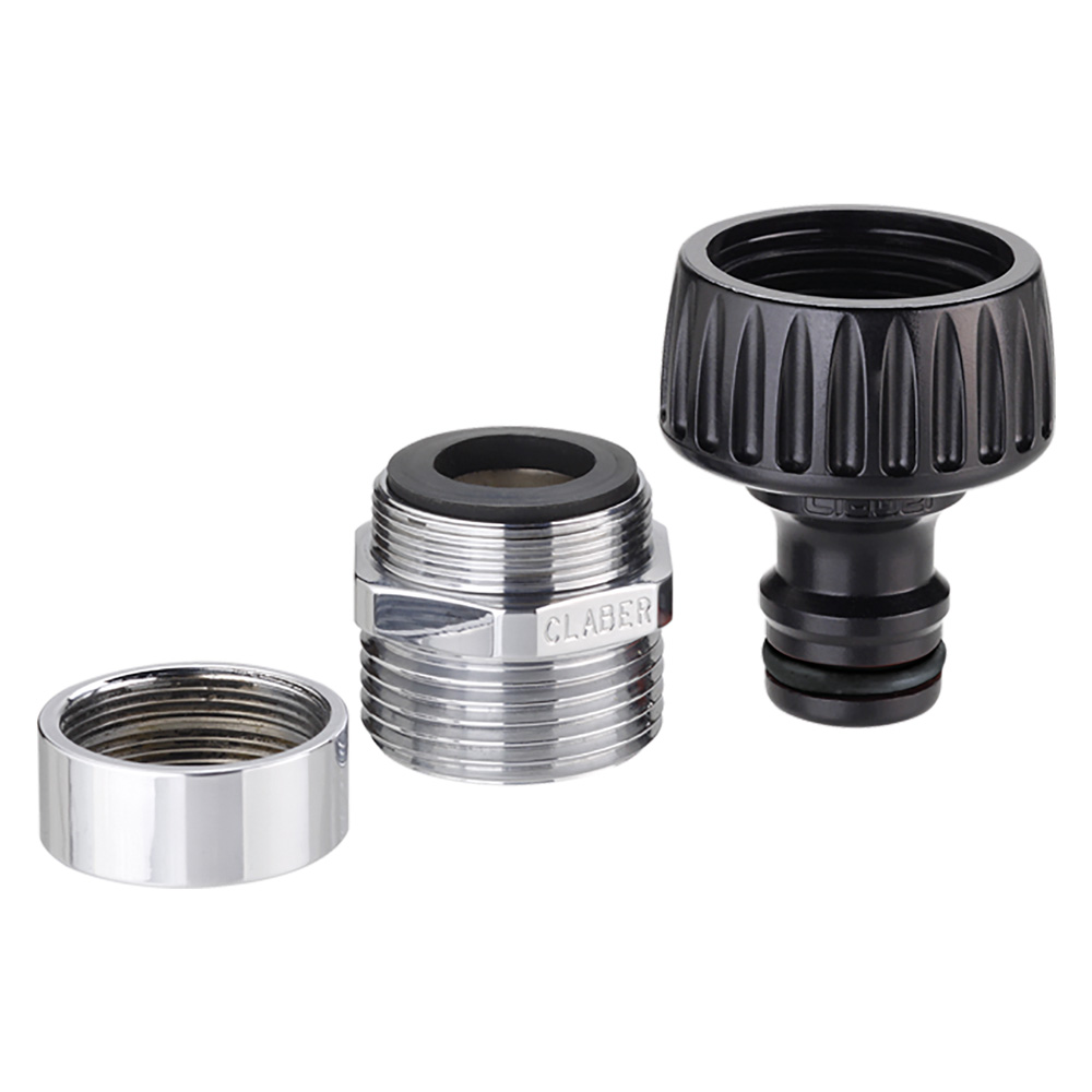 Attacco a rubinetto ‘metal’ art. 8597 – 3/4 blister Claber