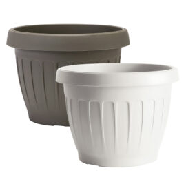 Vaso tondo ø 30 x h.22 lt. 9,5 - cappuccino Bama