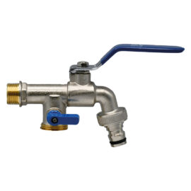 Rubinetto con presa supplementare 1/2x3/4 Lif