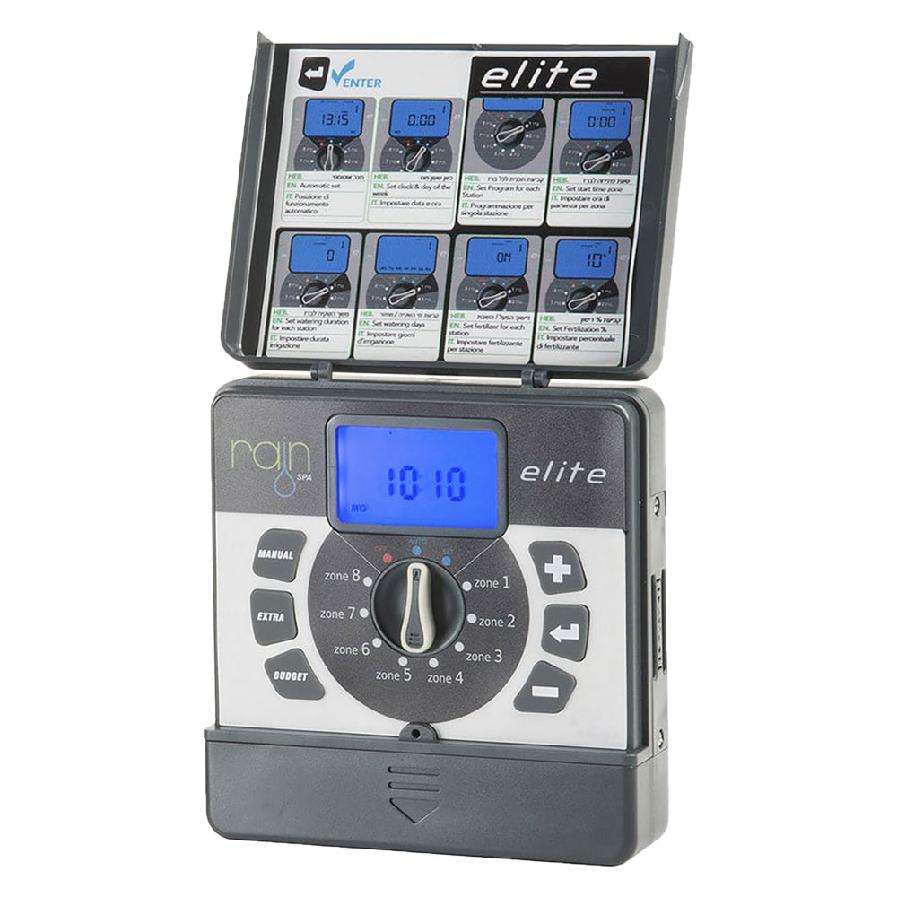 Centralina per irrigazione rain ‘elite’ 6 zone – 9 vdc (indoor) Rain