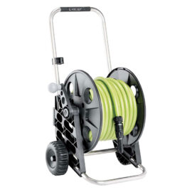 Avvolgitubo a carrello 'genius compact pronto aquaviva 20' art. 8985 - mm 452 x 439 x h.738 Claber