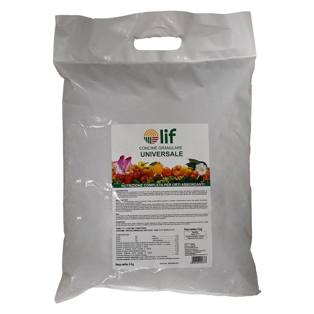 Concime granulare ‘universale’ 7-7-7 kg. 5 Lif