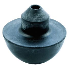 Valvola mezza sfera in gomma nera Senza marca